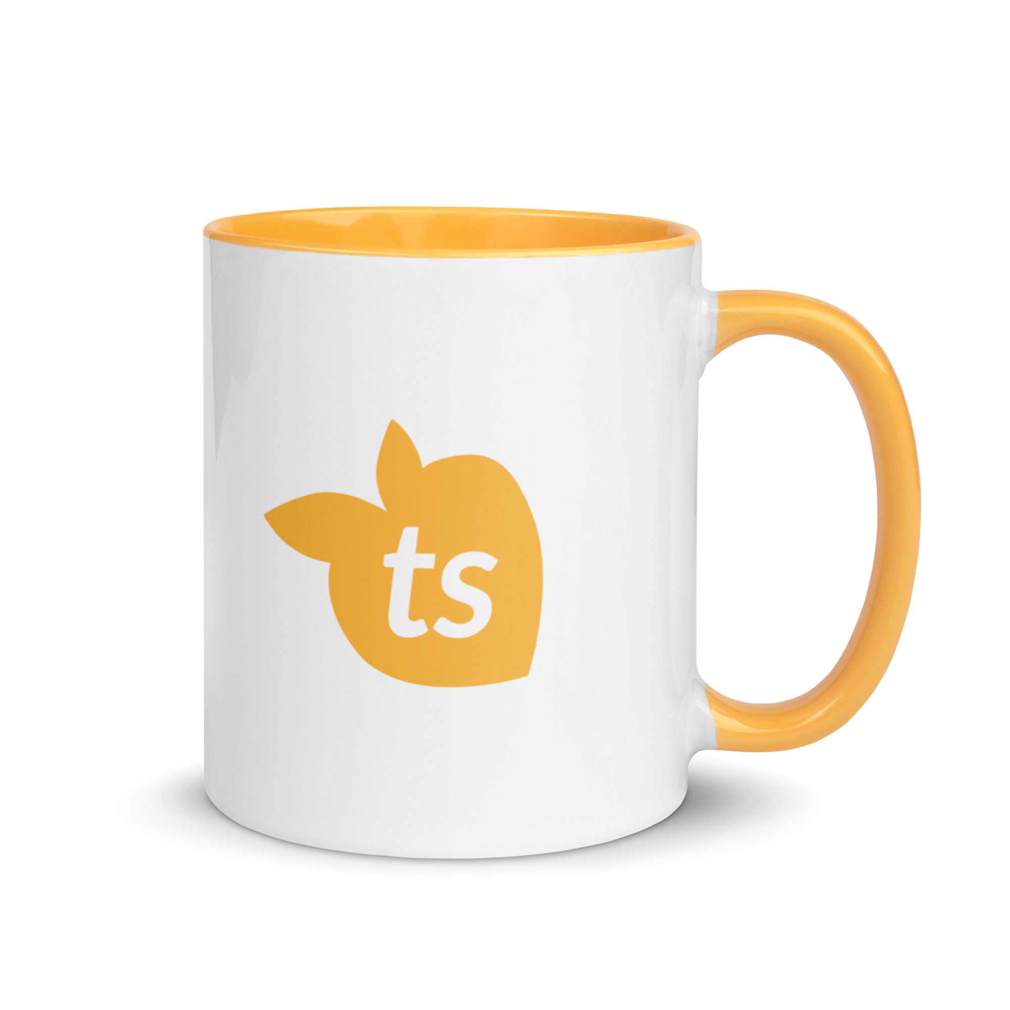 tsgabrielle • Mugg med gyllengul insida • Keramik • 325 ml