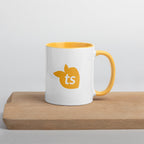 tsgabrielle • Mugg med gyllengul insida • Keramik • 325 ml