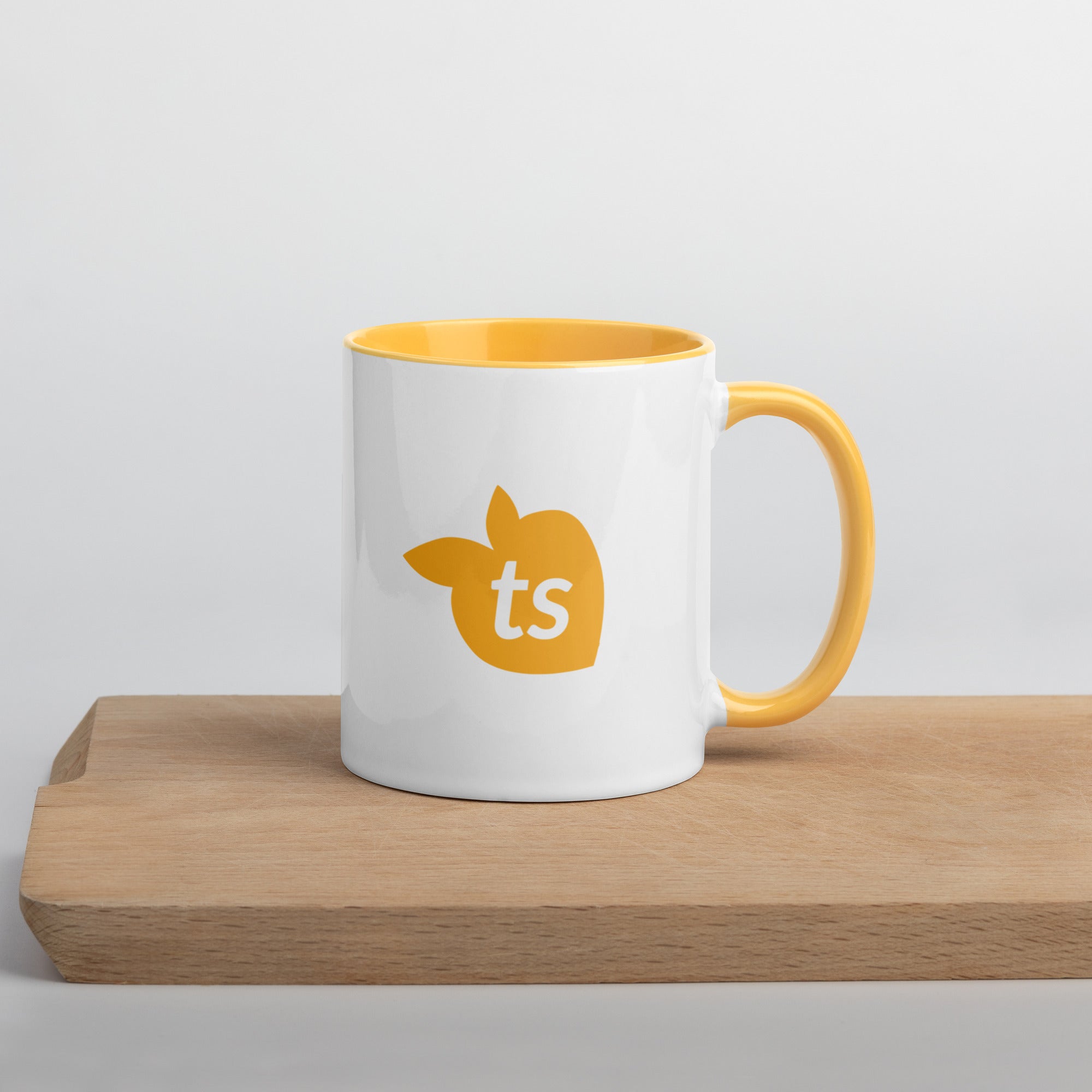 tsgabrielle • Mugg med gyllengul insida • Keramik • 325 ml