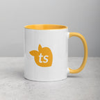 tsgabrielle • Mugg med gyllengul insida • Keramik • 325 ml