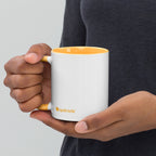 tsgabrielle • Mugg med gyllengul insida • Keramik • 325 ml