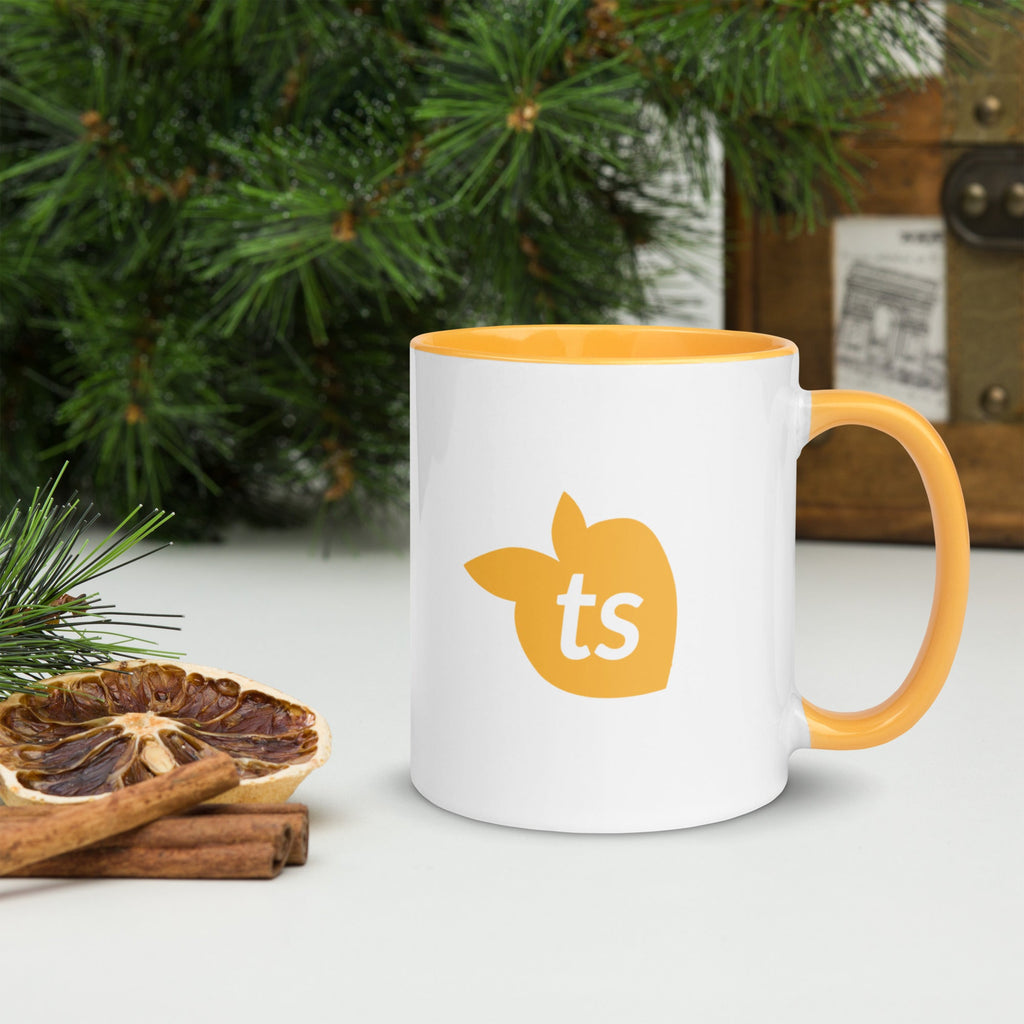 tsgabrielle • Mugg med gyllengul insida • Keramik • 325 ml