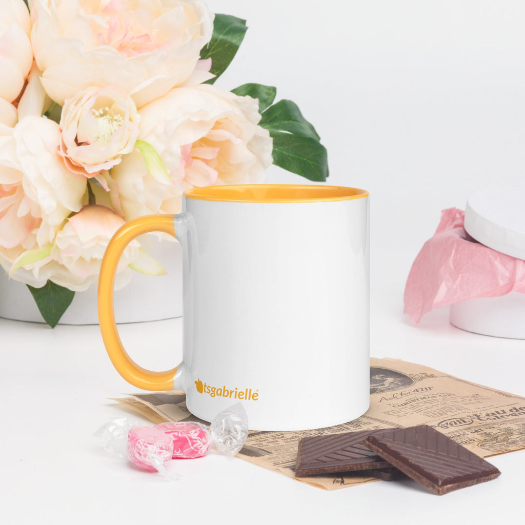 tsgabrielle • Mugg med gyllengul insida • Keramik • 325 ml