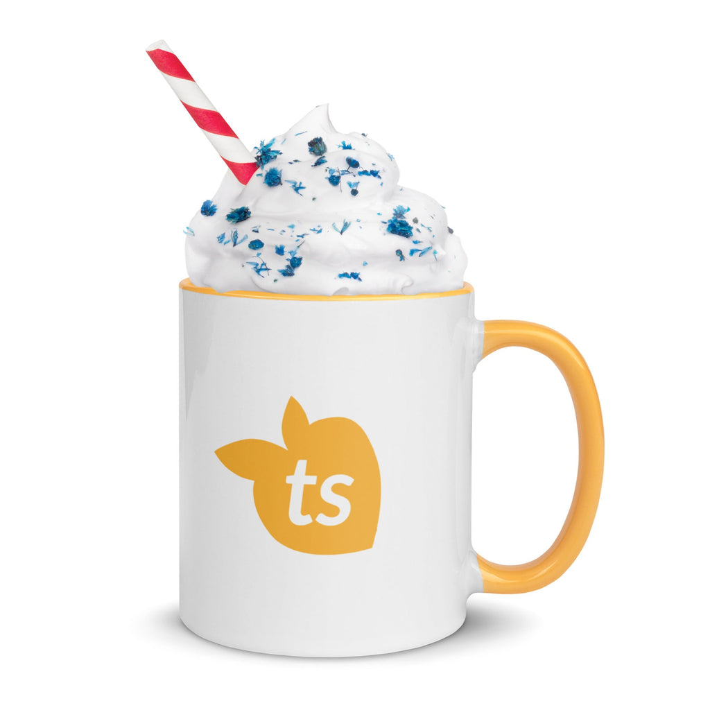 tsgabrielle • Mugg med gyllengul insida • Keramik • 325 ml