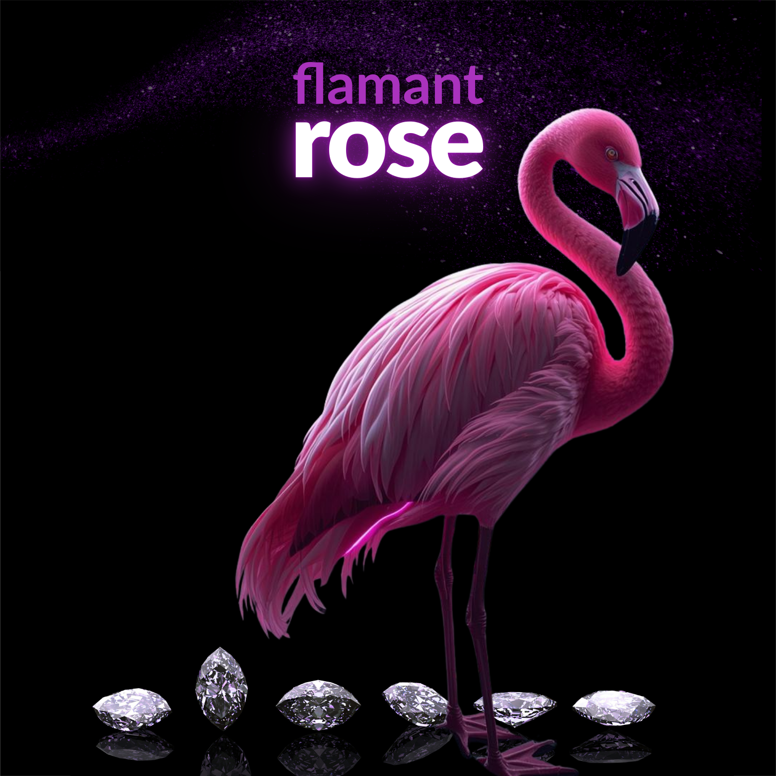 tsgabrielle® • Flamant 🦩Rose • Towel • 30″ × 60″ • Black •