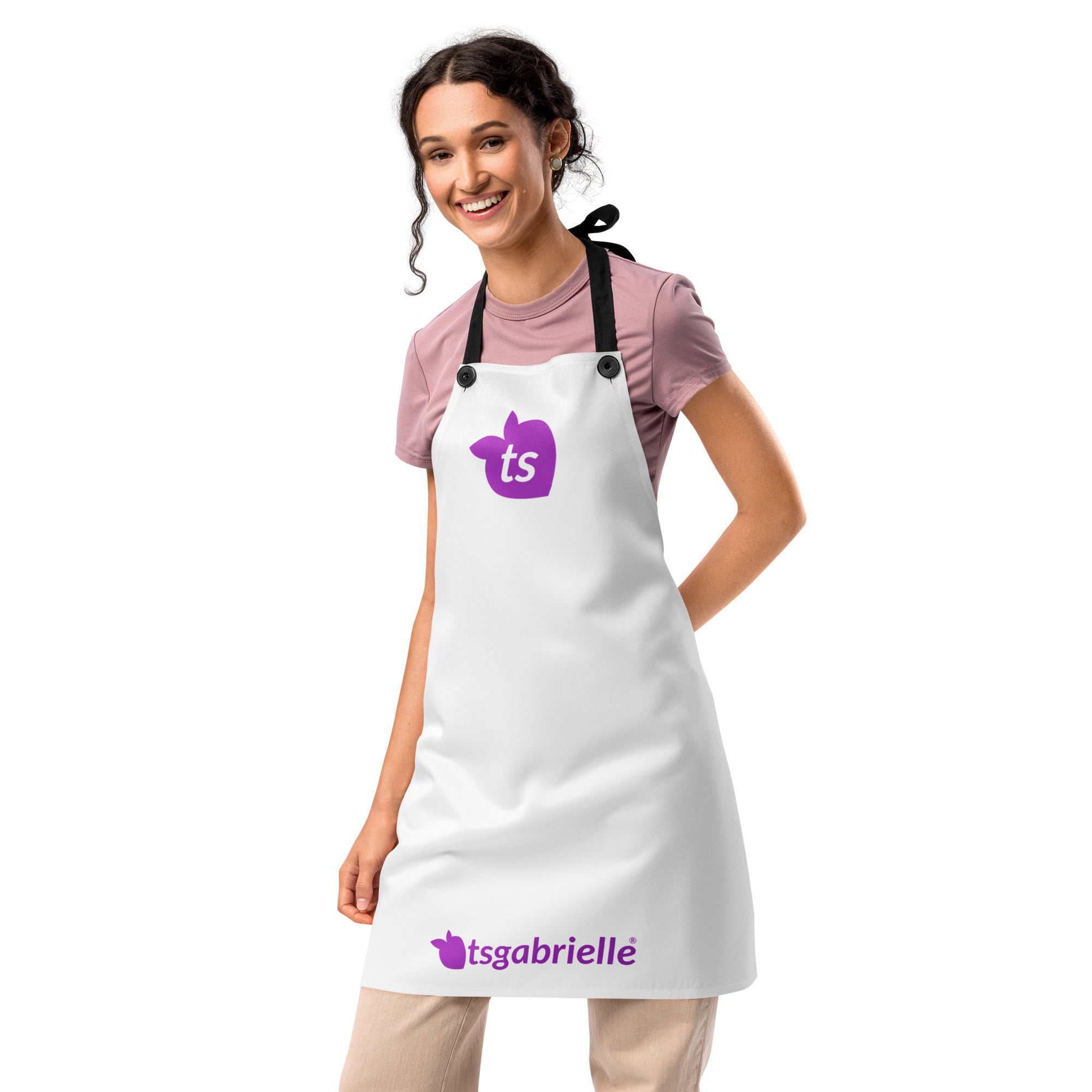 tsgabrielle® • Apron • White • 100% Polyester •