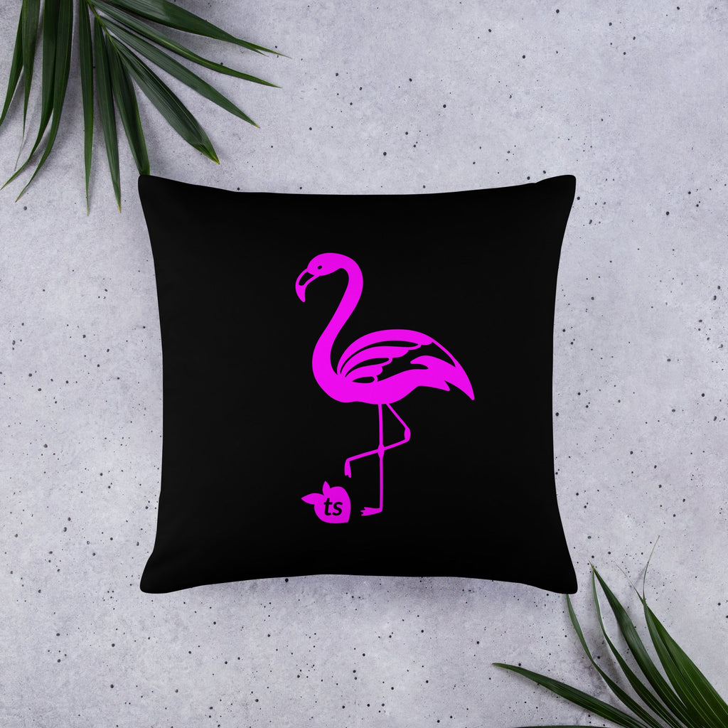 tsgabrielle® • Flamant Rose • Pillows • Black • 3 Sizes