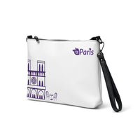 tsgabrielle® • Paris - Notre-Dame Cathedral • Crossbody Bag • White • 11″ × 8″ •