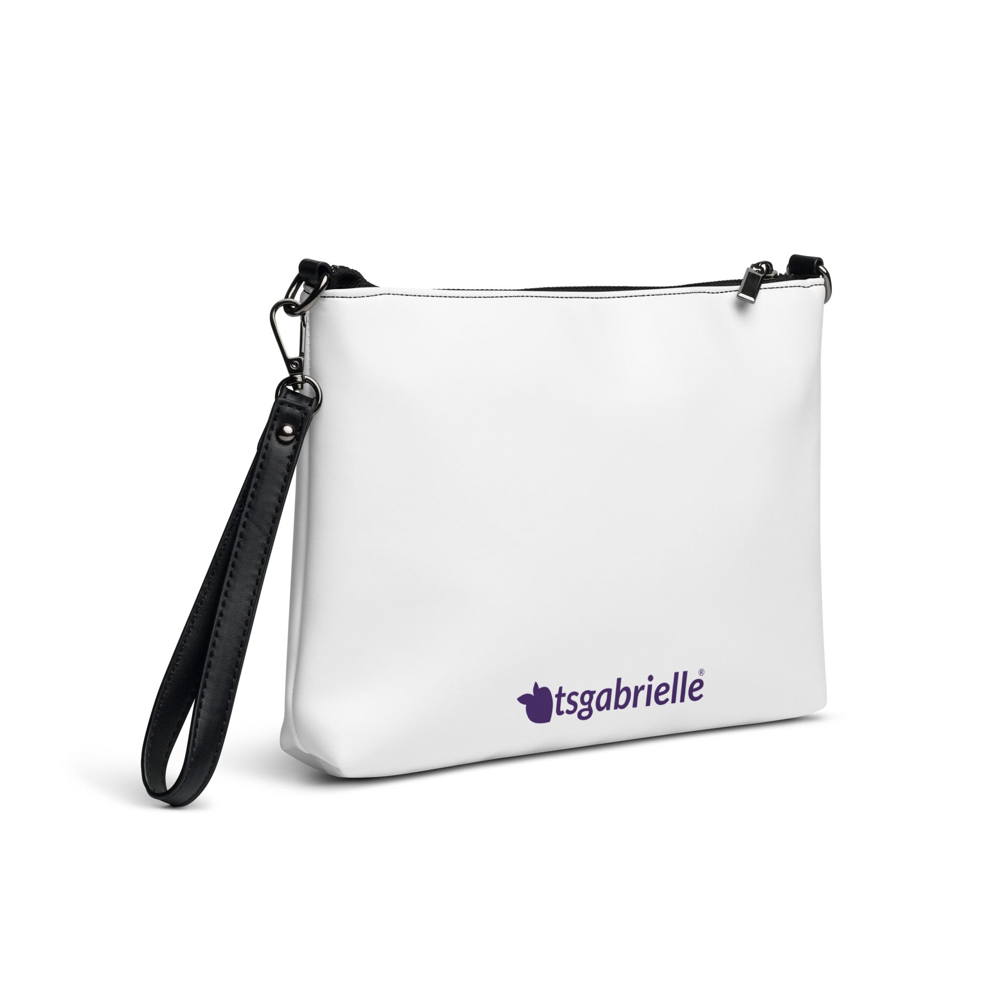 tsgabrielle® • Paris - Notre-Dame Cathedral • Crossbody Bag • White • 11″ × 8″ •