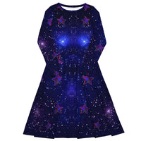 tsgabrielle® • For Her 👗 • 🌌✨Édition Spatiale • Cosmic Edition • Long Sleeve Midi Dress  