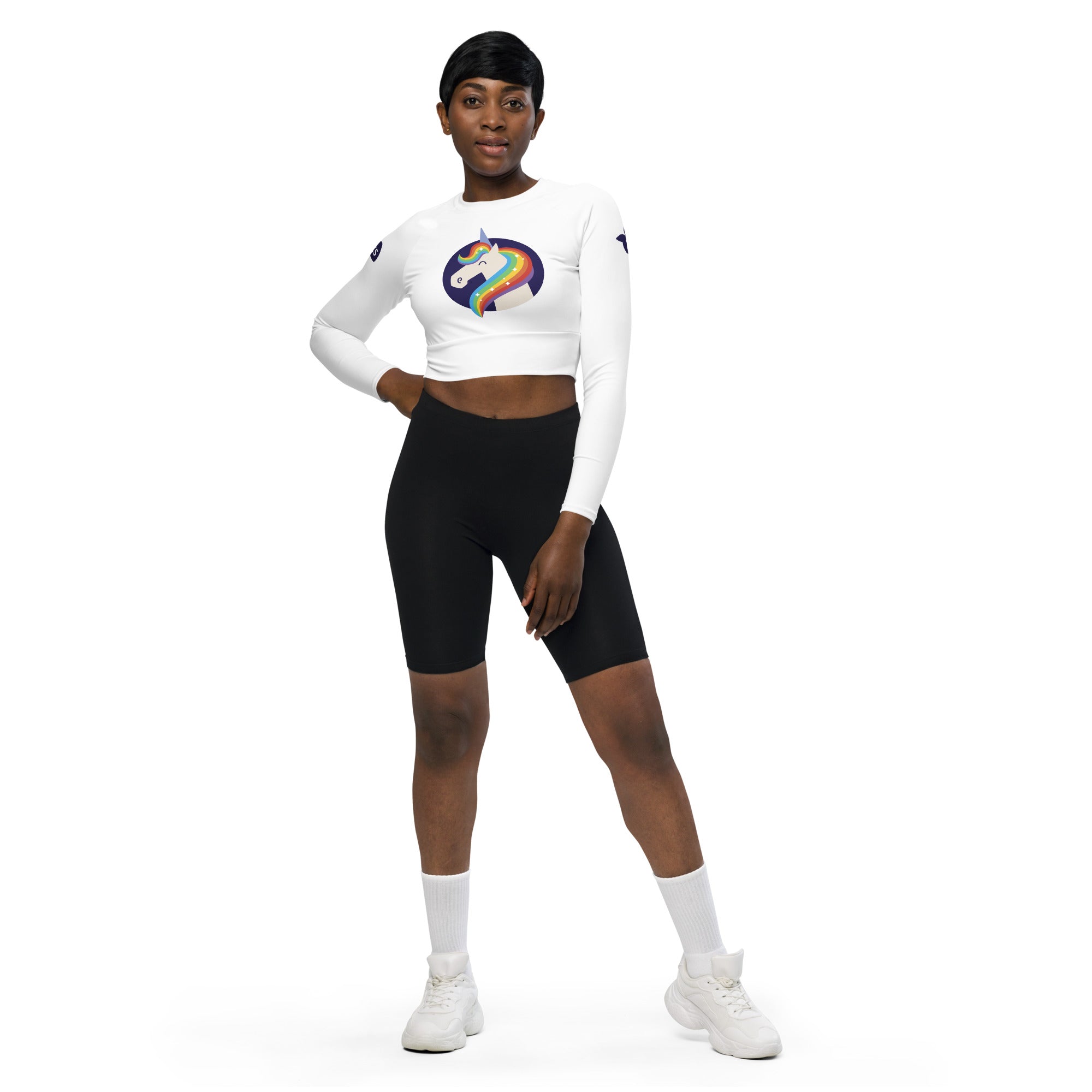 tsgabrielle® • Trans / Women's • Unicorn - Moonwhisper • Long-Sleeve Crop Top