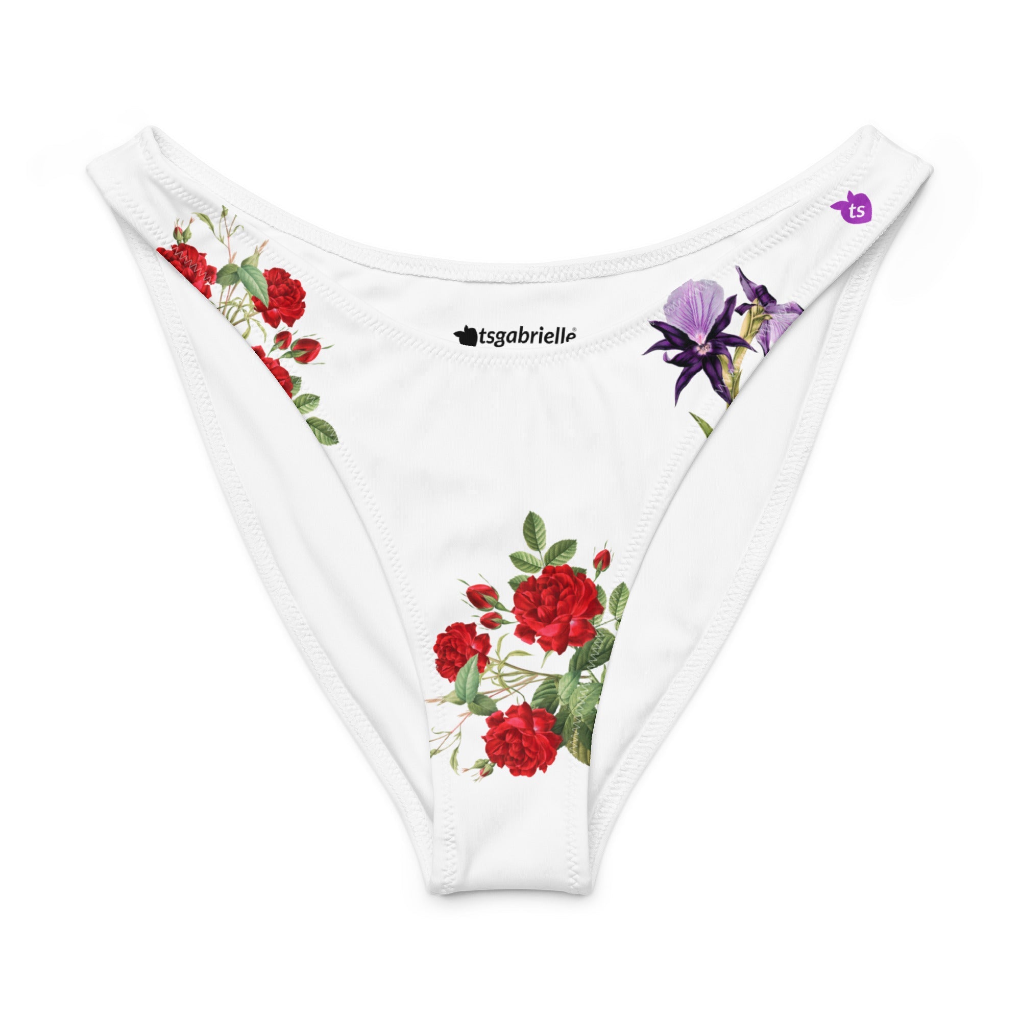tsgabrielle® • For Her 👗 • TransFLOWer • V-Cut Bikini • Bottom • White • White