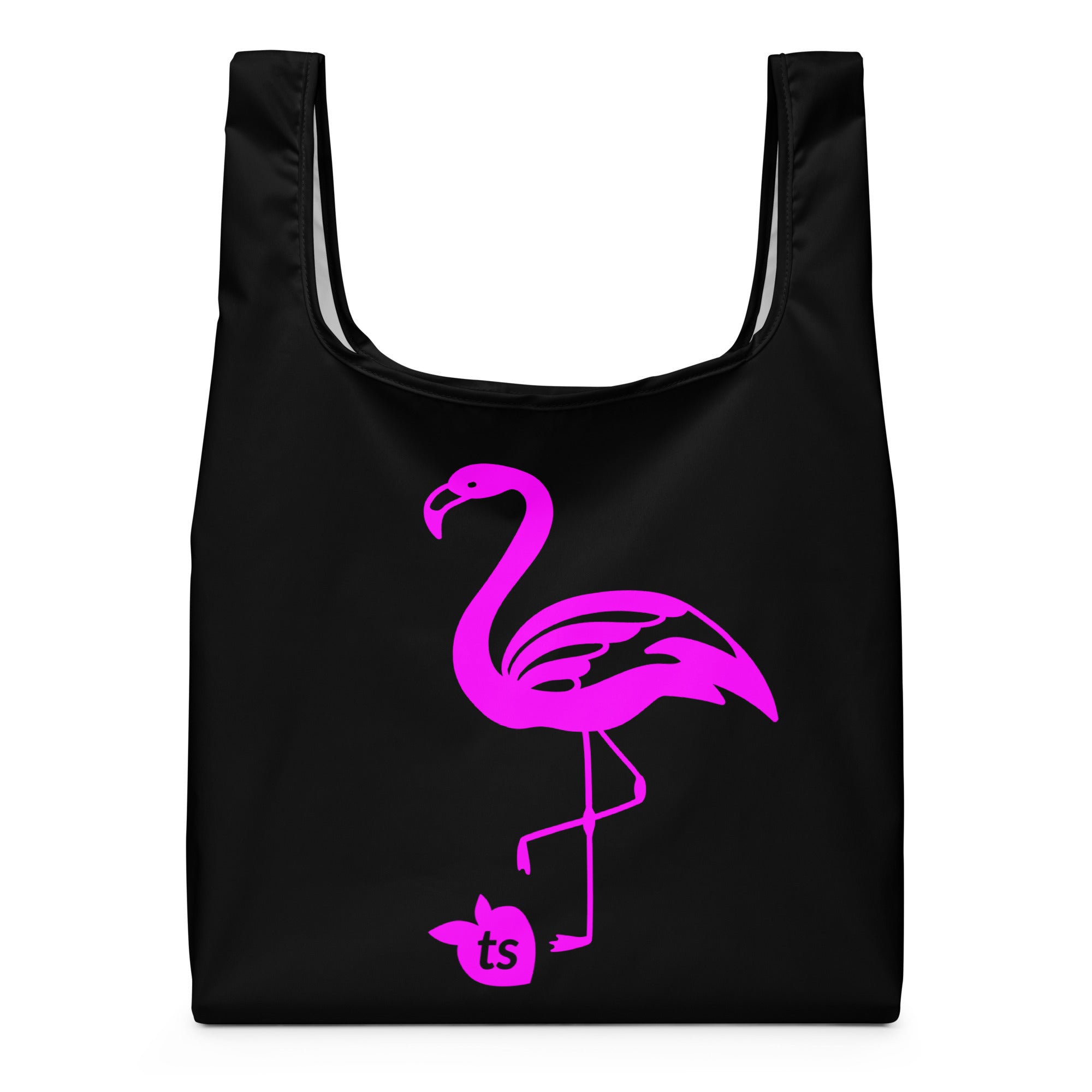 tsgabrielle® • Flamant 🦩 Rose • Shopping Bag • Black •