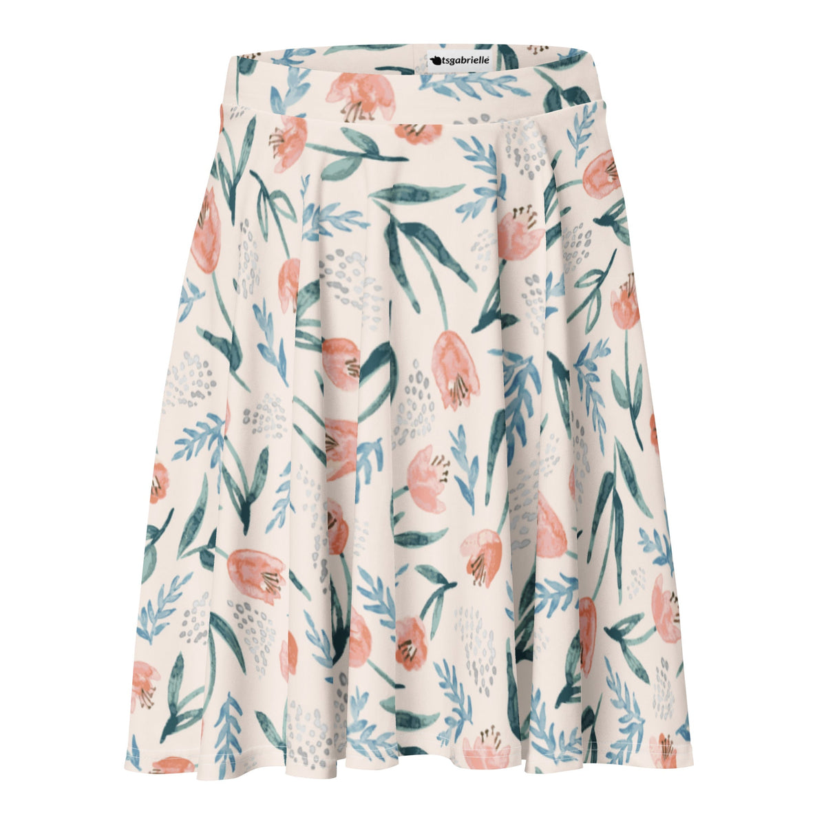 tsgabrielle® • For Her 👗 • TransFLOWer • Skater Skirt • Polyester Stretchable