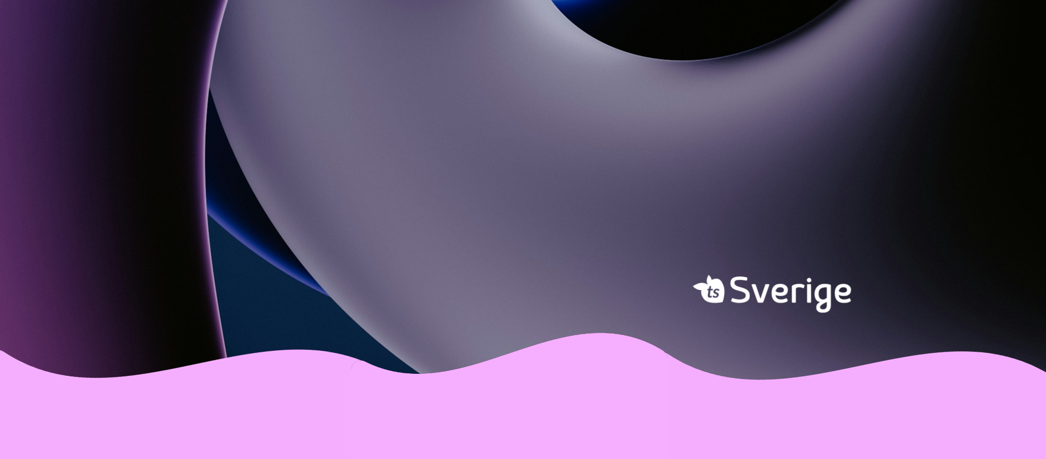 Abstract design with a 'Sverige' logo on a dark background