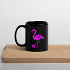 tsgabrielle • Flamant Rose • Glansig mugg • Svart • Keramik • 2 storlekar