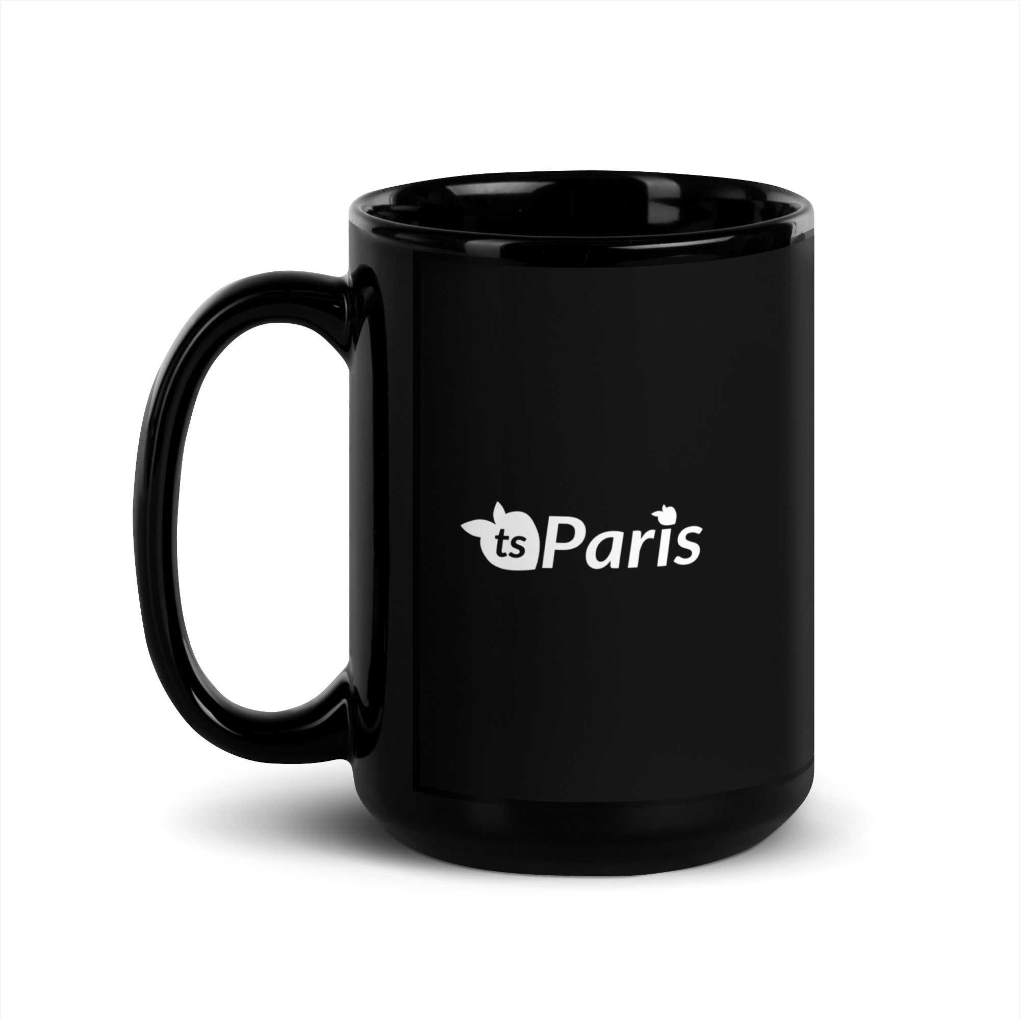 tsgabrielle • Paris • Glansig mugg • Svart • Keramik • 2 storlekar
