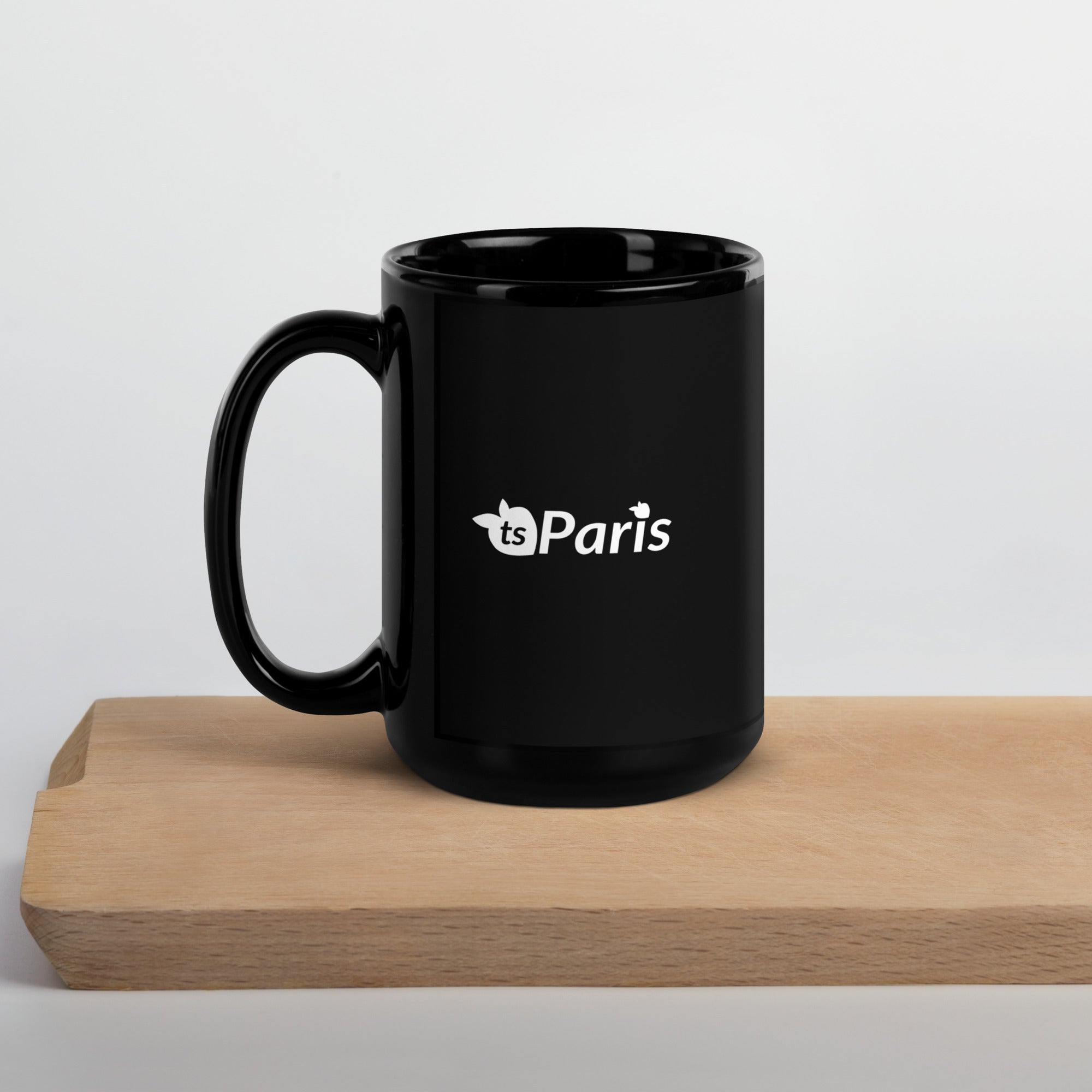 tsgabrielle • Paris • Glansig mugg • Svart • Keramik • 2 storlekar
