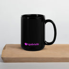 tsgabrielle • Flamant Rose • Glansig mugg • Svart • Keramik • 2 storlekar