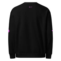 tsgabrielle® • For Her • Flamant 🦩Rose • Crew Neck Sweatshirt • Black •