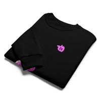 tsgabrielle® • For Her • Flamant 🦩Rose • Crew Neck Sweatshirt • Black •