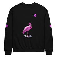 tsgabrielle® • For Her • Flamant 🦩Rose • Crew Neck Sweatshirt • Black •