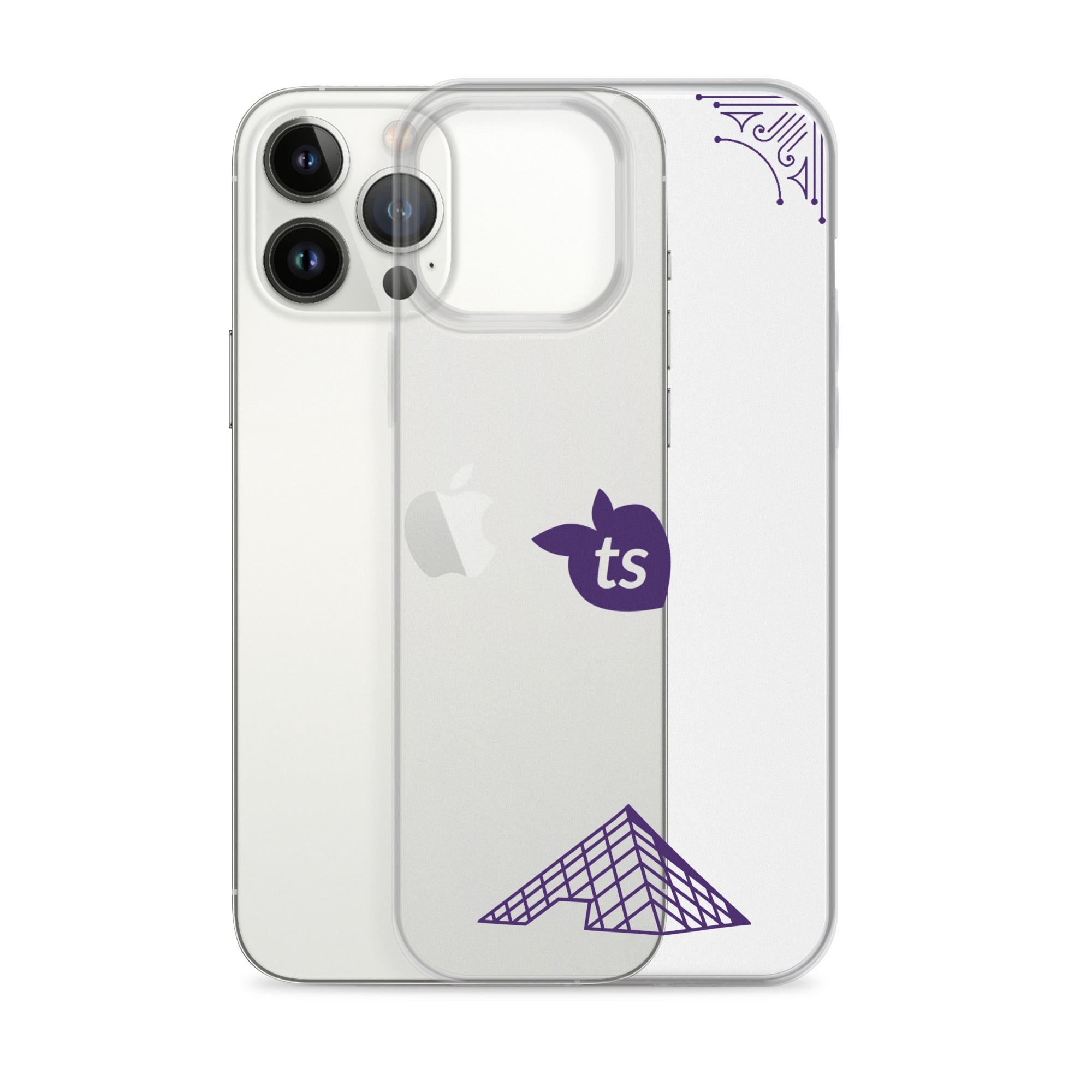 tsgabrielle® • Paris - The Louvre Pyramid • Clear Case Compatible with iPhone® • Latest Models •