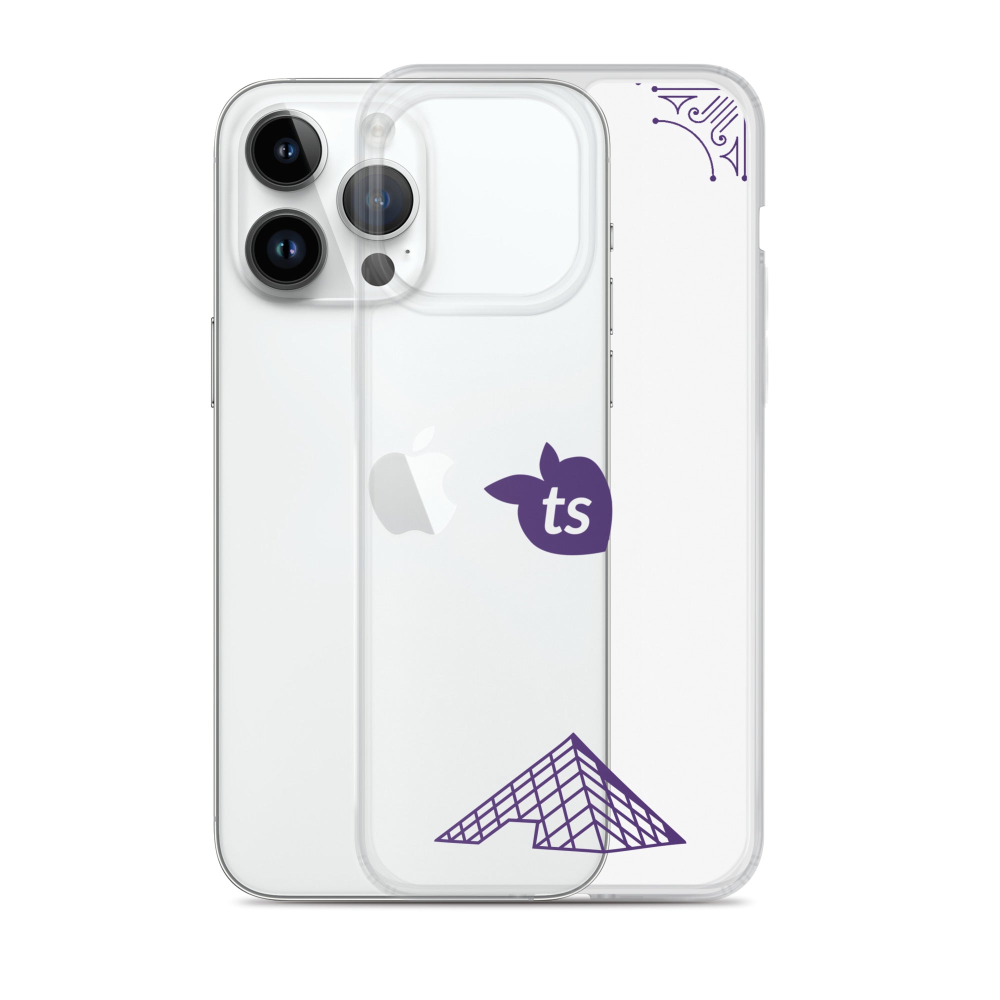 tsgabrielle® • Paris - The Louvre Pyramid • Clear Case Compatible with iPhone® • Latest Models •