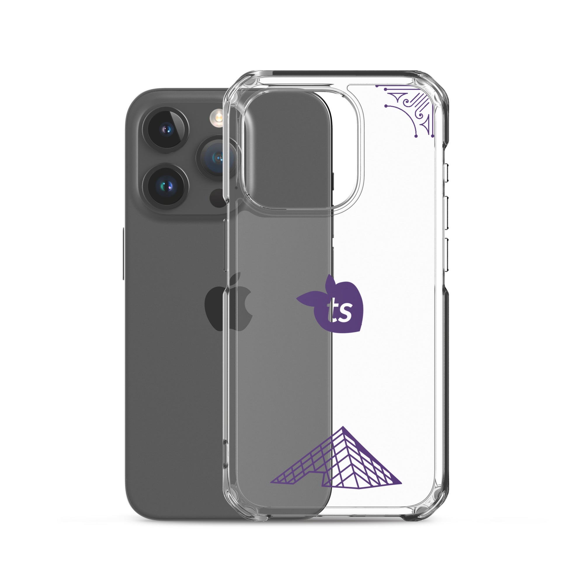 tsgabrielle® • Paris - The Louvre Pyramid • Clear Case Compatible with iPhone® • Latest Models •