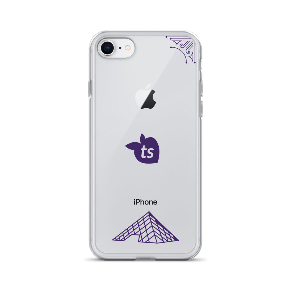 tsgabrielle® • Paris - The Louvre Pyramid • Clear Case Compatible with iPhone® • Latest Models • iPhone 7 8 Clear Back cover