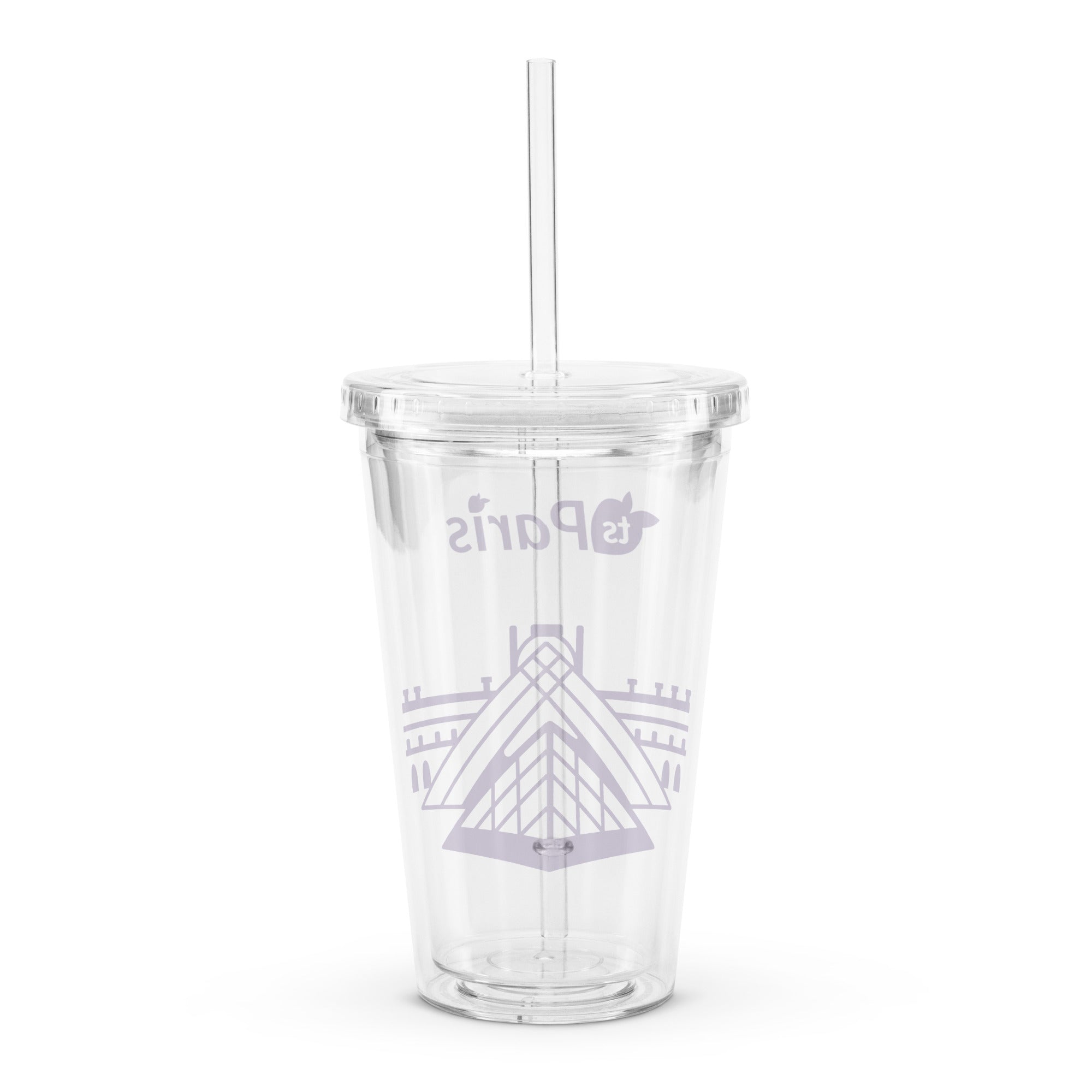 tsgabrielle® • Paris - Louvrens pyramid • Plastmugg • Genomskinlig • 590 ml
