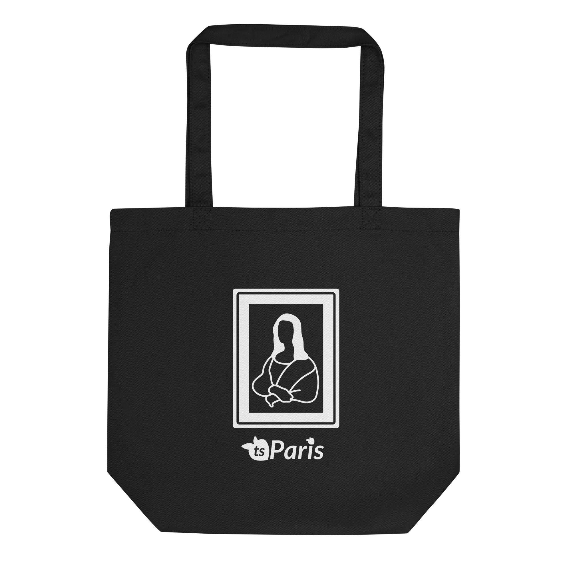 tsgabrielle® • Paris - Da Vinci • Tote Bag • Black • 100% Cotton Organic •