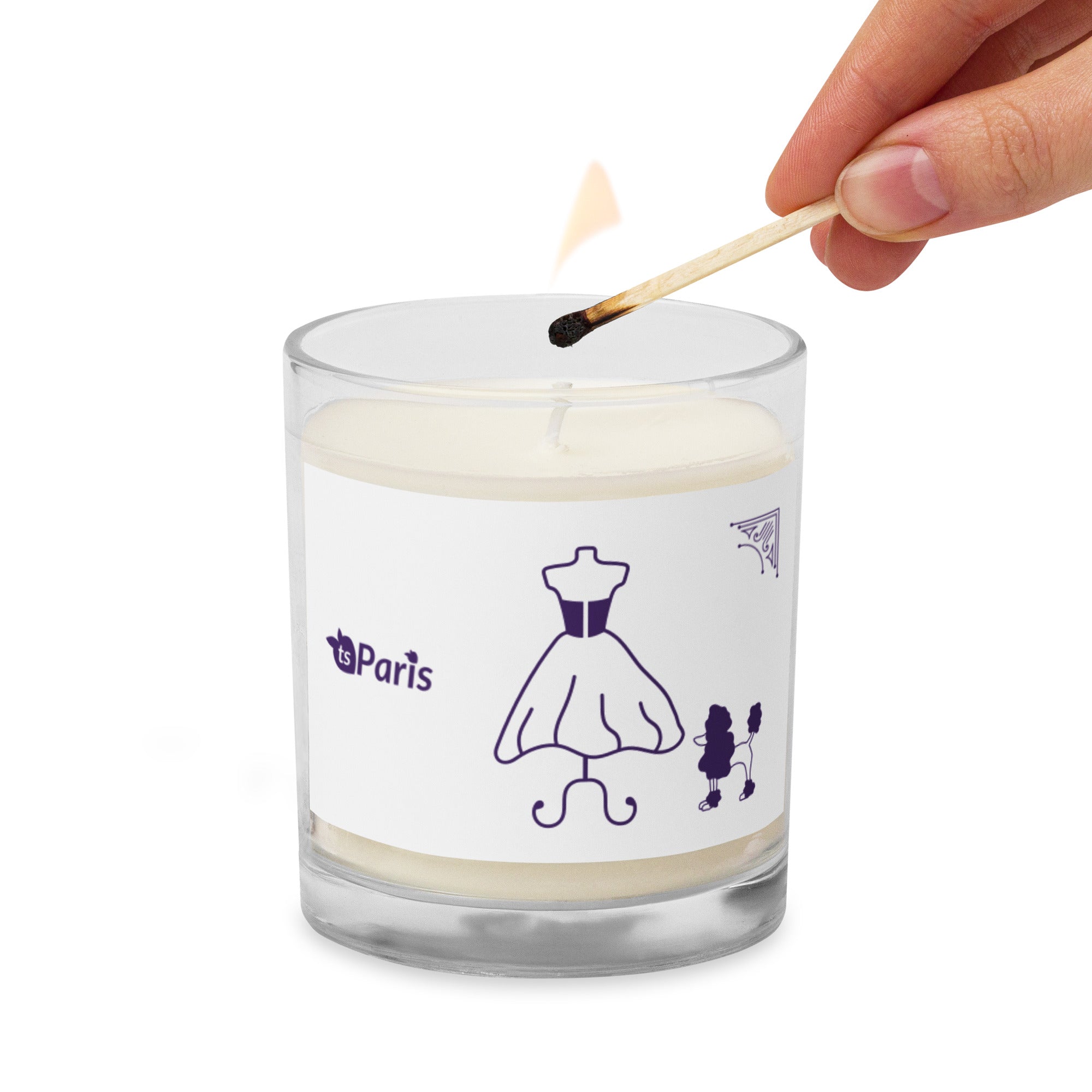 tsgabrielle® • Paris - Fashion Week • Glass Jar Soy Wax Candle •