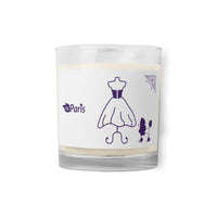 tsgabrielle® • Paris - Fashion Week • Glass Jar Soy Wax Candle • Clear Container Unscented