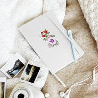 JournalBook® by tsgabrielle® • TransFLOWer • Hardcover Bound Notebook • White Product •