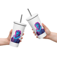 tsgabrielle® • Paris - Marie Antoinette • Tumbler • Stainless Steel • White • 20 oz