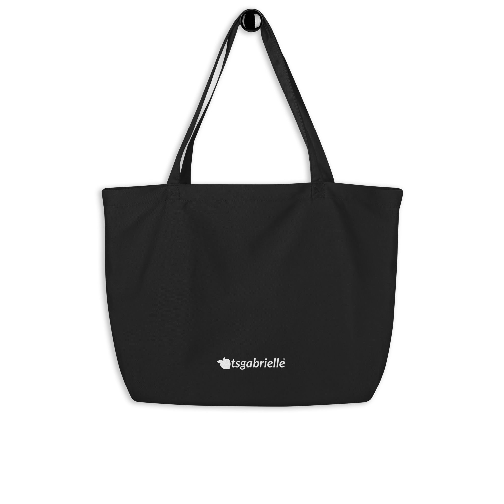 tsgabrielle® • Paris - Da Vinci • Large Tote Bag • Black • Cotton Organic •