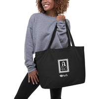 tsgabrielle® • Paris - Da Vinci • Large Tote Bag • Black • Cotton Organic •