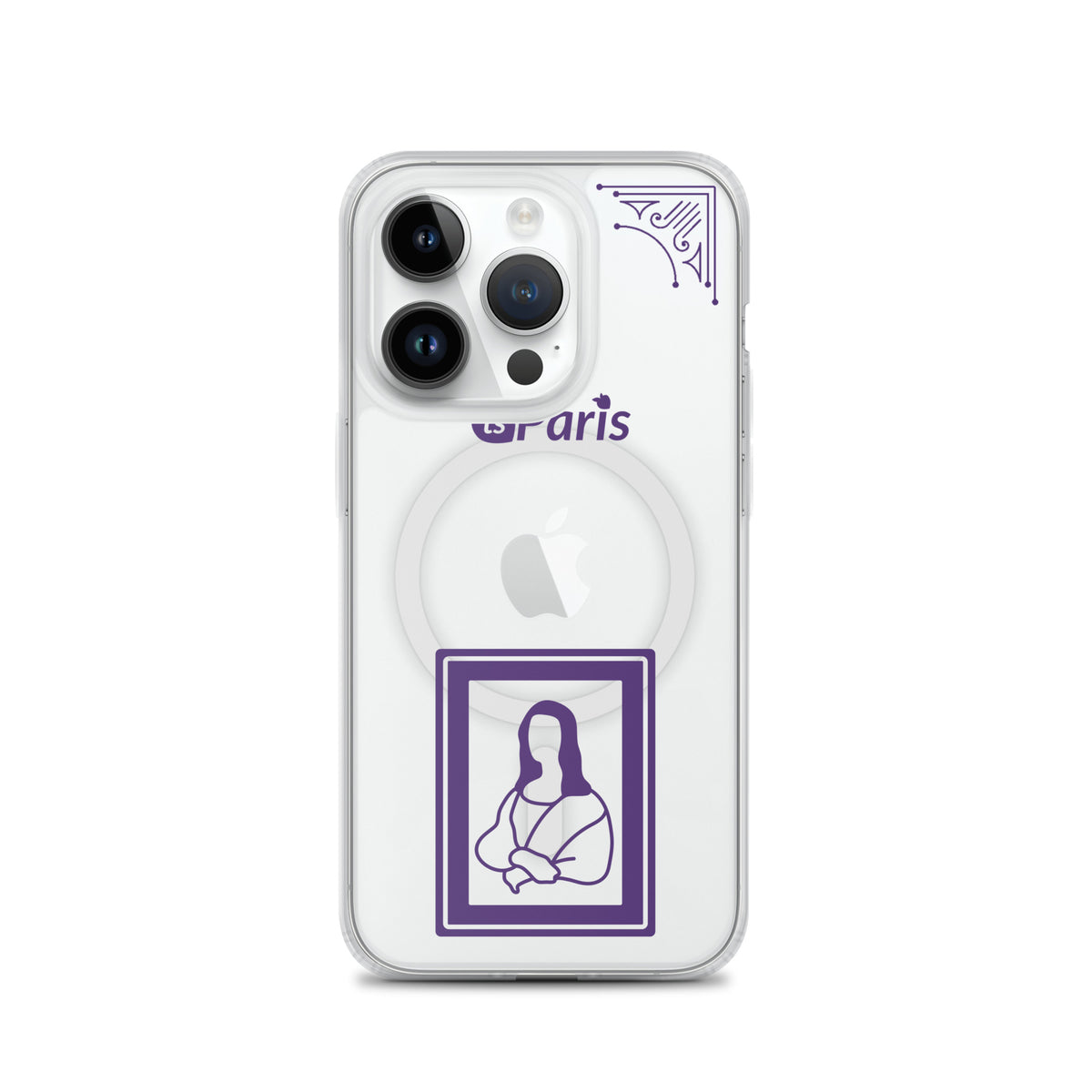 tsgabrielle® • Paris - Da Vinci • Case Compatible with iPhone® • Clear • MagSafe® • Latest Models • iPhone 14 Pro Clear Back cover