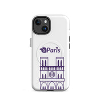 tsgabrielle® • Paris - Notre-Dame Cathedral • Tough Case Compatible with iPhone® • White • MagSafe® • Latest Models • iPhone 14 White Back cover