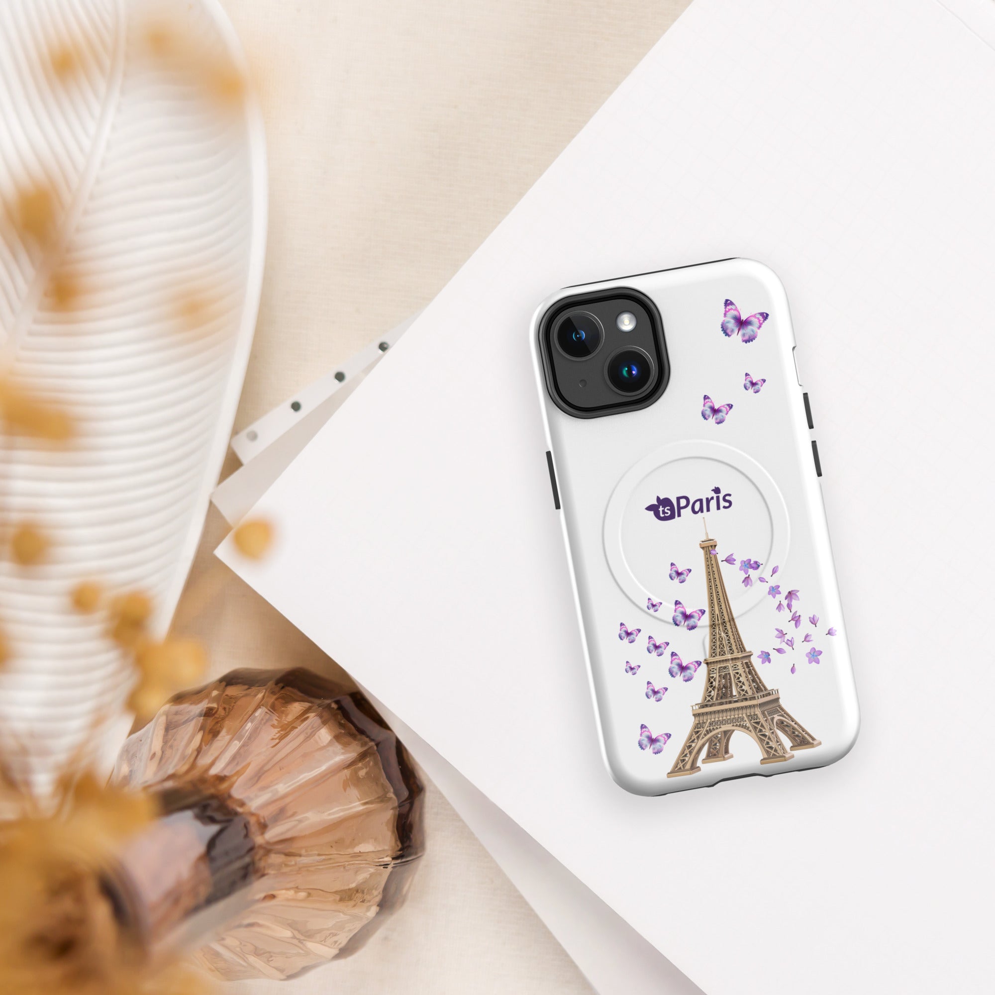 tsgabrielle® • Paris - La Tour Eiffel • Tough Case Compatible with iPhone® • MagSafe® • Latest Models •