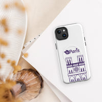 tsgabrielle® • Paris - Notre-Dame Cathedral • Tough Case Compatible with iPhone® • White • MagSafe® • Latest Models •