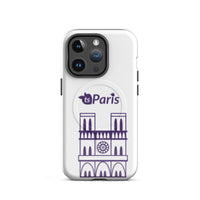 tsgabrielle® • Paris - Notre-Dame Cathedral • Tough Case Compatible with iPhone® • White • MagSafe® • Latest Models • iPhone 14 Pro White Back cover