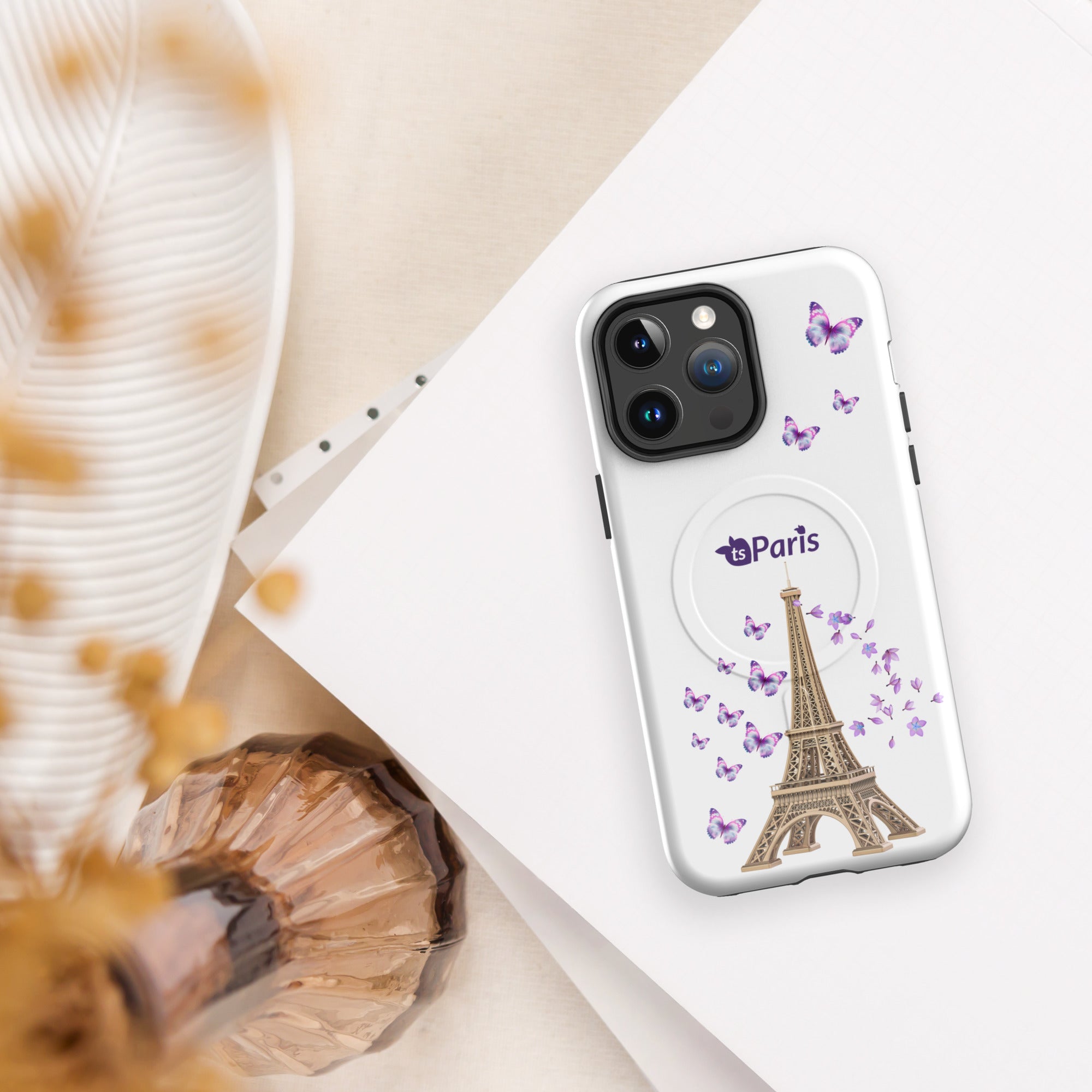 tsgabrielle® • Paris - La Tour Eiffel • Tough Case Compatible with iPhone® • MagSafe® • Latest Models •