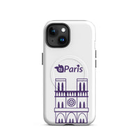 tsgabrielle® • Paris - Notre-Dame Cathedral • Tough Case Compatible with iPhone® • White • MagSafe® • Latest Models • iPhone 15 White Back cover