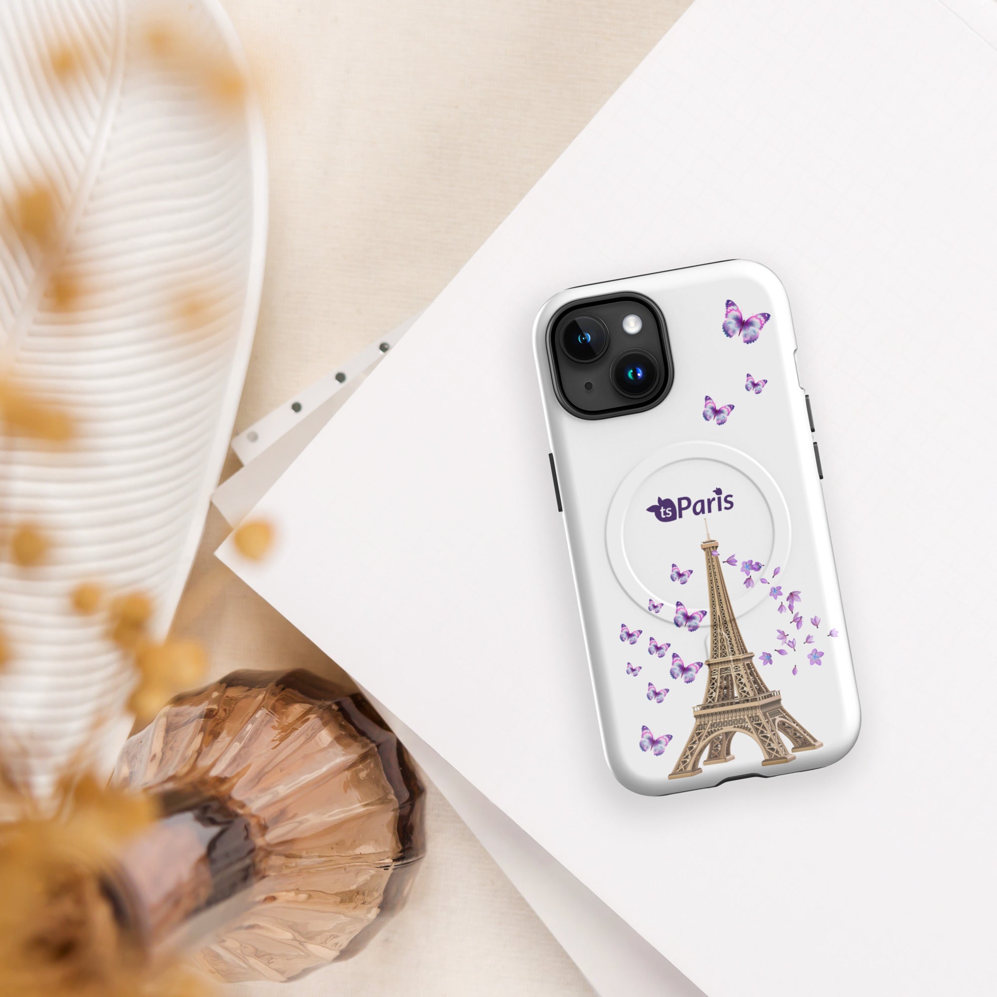 tsgabrielle® • Paris - La Tour Eiffel • Tough Case Compatible with iPhone® • MagSafe® • Latest Models •