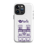 tsgabrielle® • Paris - Notre-Dame Cathedral • Tough Case Compatible with iPhone® • White • MagSafe® • Latest Models • iPhone 15 Pro Max White Back cover
