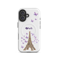 tsgabrielle® • Paris - La Tour Eiffel • Tough Case Compatible with iPhone® • MagSafe® • Latest Models • iPhone 16 White Back cover