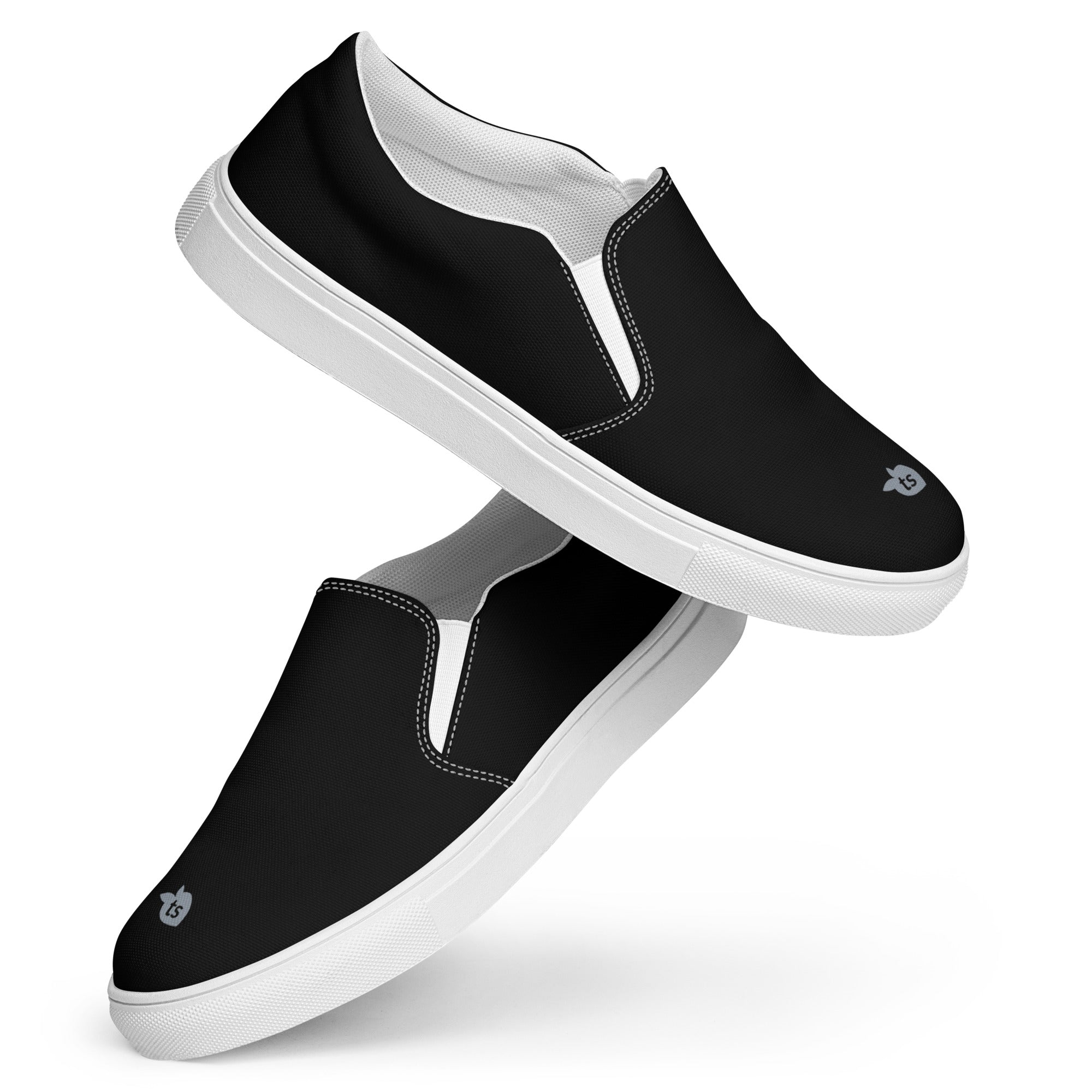 tsgabrielle® • For Him 👔 • Slip-On Canvas Shoes • Black • 13
