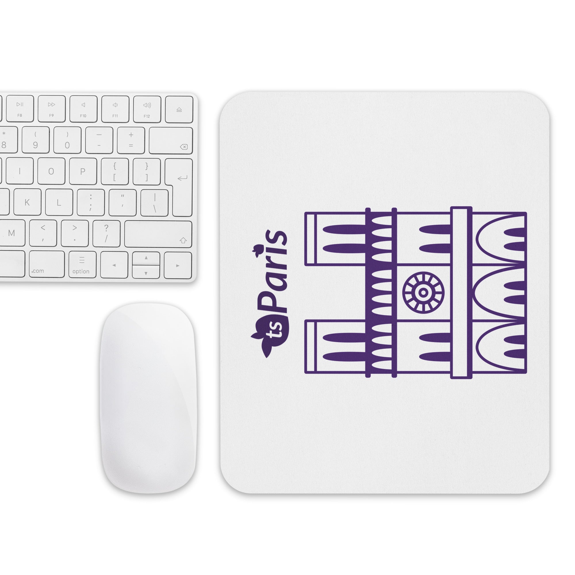 tsgabrielle® • Paris - Notre-Dame Cathedral • Mouse Pad • White •